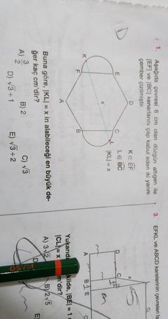 2 adet geometri sorusu