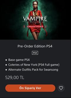 Vampire: The Masquerade - Swansong (2022) [PS4|PS5 ANA KONU]