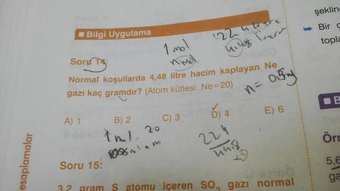 Kimyasal Hesaplamala Sorulari