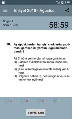 Ehliyet 2018 çıkmış sorular android uygulaması