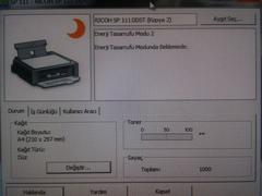  RICOH SP111-SP100 Refill Lazer Printer Ana Konu