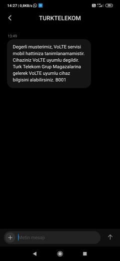 TÜRK TELEKOM FATURASIZ HATLARA VOLTE HD+  SES GELDİ