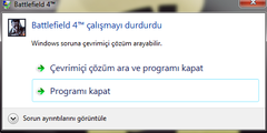  Battlefield 4 Çalışmayı Durdurdu Hatası!