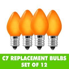  C7 turuncu renkli ampül lazım (mum tip)