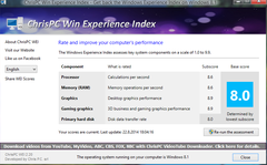 Windows 8.1 Deneyim Değerlendirme Puanı Aracı