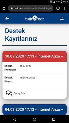 Herşey tamam internet yok