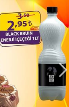 black bruin enerji içecegi 1 lt 2.95  yhm market karaman bugüne özel
