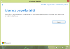  Windows 8.1 embedded industry pro WİN 10 Rezervasyon alma [Çözüm]