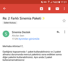 BKM express'den çift kişilik sinema bileti hediye