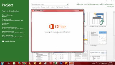 MS Project 2013 Yardım Yapılandırması Yükleme Sorunu