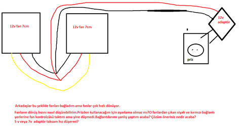 Fan hızı ayarlamak için öneri.