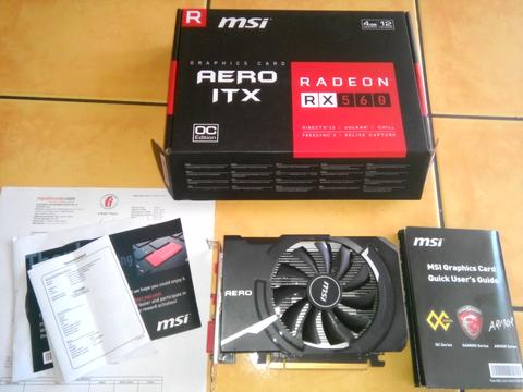 Msi rx 560 4gb Aero ıtx oc edition