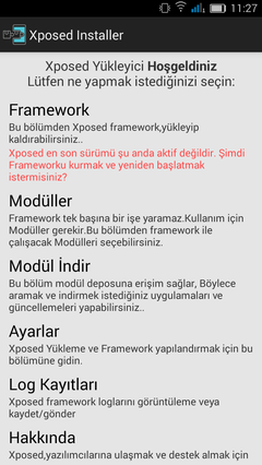  Dicovery Kitkat Xposed Çözüm