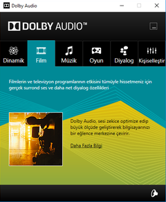 Realtek sürücüsü (Dolby Atmos, SRS, Harman Kardon)