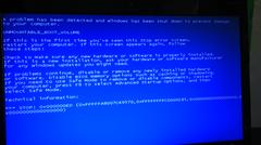  Windows mavi ekran!!  (hdd ye kafa attım kb yın) !!!