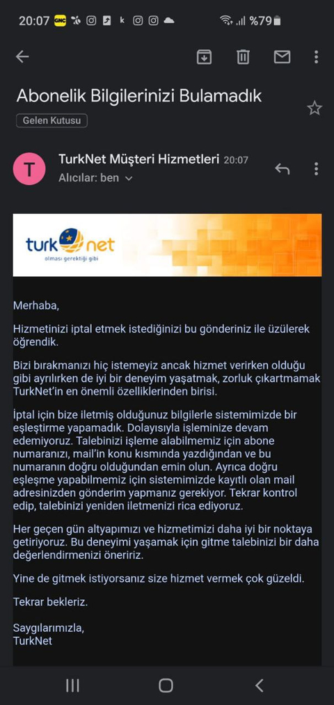 TÜRKNET Taahhüt YOK? Ama abonelik İptali de YOK. OKUYUN....