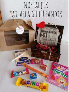 DOKSANLI YILLAR  NOSTALJİK TATLAR TAKVİM SANDIĞI CİNO YUMİYUM LEBLEBİ TOZU EKŞİYÜZ