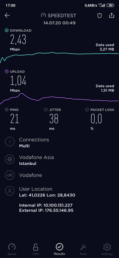 TÜM OPERATÖRLER 4,5G HIZ TESTİ [ANA KONU] 5G YE DOĞRU ADIM ADIM