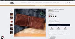 Craft and Luna Kişiye Özel El yapımı hakiki deri cüzdan en uygun fiyat