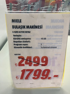 Miele makine uygun fiyat