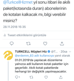 Akıllı paket-kotasında duran abonelerine geçmiş olsun :(