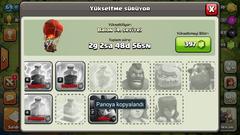  Clash Of  Clans & Boom Beach (3 hesap tek pakette 250 TL) Th9 Duvar hariç Full+300TL