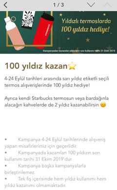 Starbucks - Termos alana 100 yıldız