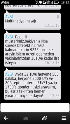  AVEA 3'LÜ PAKET YENİLENDİ ...  ( 500 DK, 5000 SMS ve 2 GB İNTERNET** ) 28tl