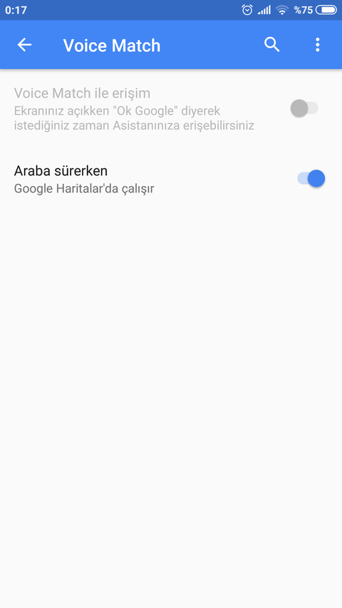 Google Asistan Voice Match açılmıyor