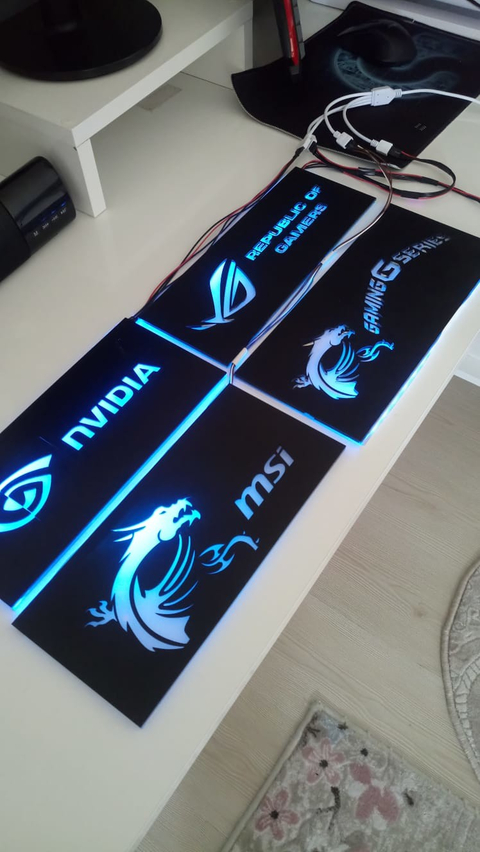 Özel yapım Ekran Kartı Backplate