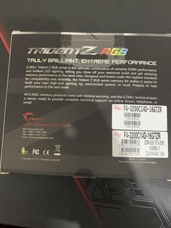 SATILIK GSKILL TRIDENT Z RGB 2*8 16 GB CL14. 3200 mhz GTZR