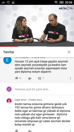 Açık liseliler hemen konuya