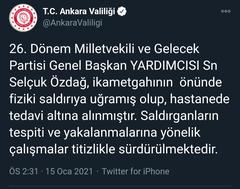 Son Dakika! Gelecek Partisi Genel Başkan Yardımcısı Saldırıya Uğradı