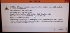  Access Violation Exception While Reading From Address 0xdc at address 0x72f95a30