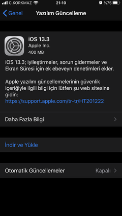 iOS - iPadOS 13 [ANA KONU] - FİNAL 13.7