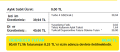 Teşekkürler Turkcell Superonline Telsiz Kullanım Aylık Taksit faturalıya da geldi.