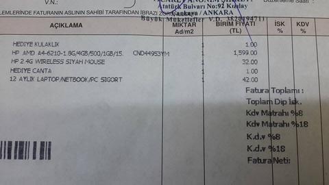 23,5 AY GARANTİLİ OYUN CANAVARI SADECE 3 HAFTALIK SIFIRDAN FARKSIZ 1050 TL FATURA FIYATI 1600 TL
