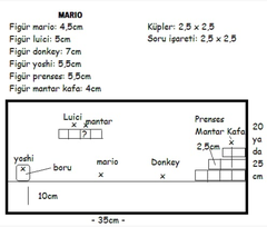 Retro Minyatür Tasarımlarım 1 Super Mario BİTTİ