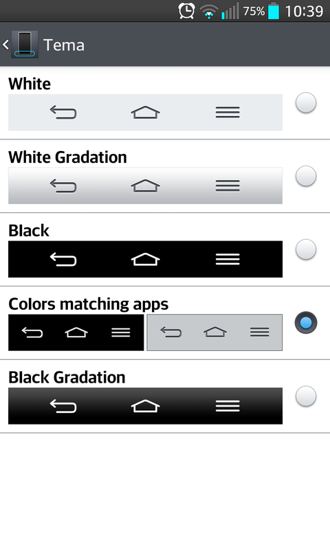 LG G2 için Gflex tema ve şeffaf nav.bar