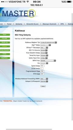 NETMASTER INFINITY401 DOCSIS 3.0 24X8 KABLOSUZ MODEM