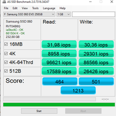 Samsung 860 Evo Düşük iops değeri sorunu