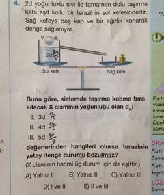 FİZİK : BABAYİĞİTLERE ÖZKÜTLE (YOĞUNLUK) SORULARIM