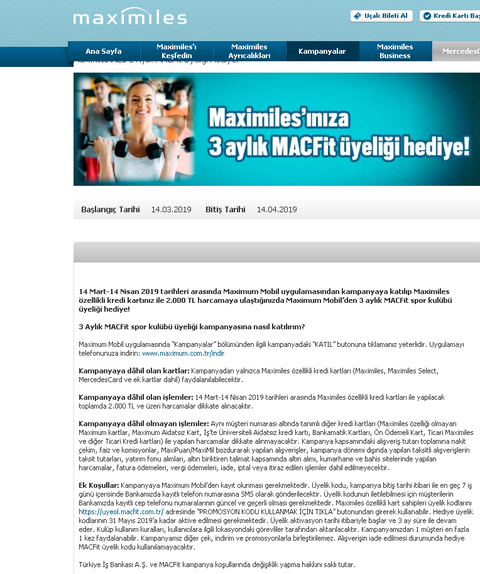 Satılık 3 aylık MACFit üyeliği promosyon kodu