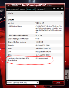 Donanım hızlandırmalı GPU zamanlaması [Windows 10 v2004, DirectX 12 Ultimate]