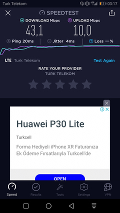 TÜM OPERATÖRLER 4,5G HIZ TESTİ [ANA KONU] 5G YE DOĞRU ADIM ADIM