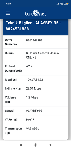 Türknet bağlantı hızı