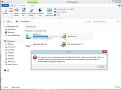  Windows 8.1 Bitlocker Problemi!...