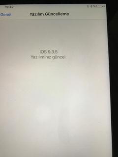 iPad Mini 1 ve iPad 3 iOS 9.3.5 SHSH Kaydı Olmadan iOS 8.4.1 Downgrade (İmzalar Kapandı, Çalışmaz)