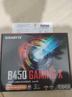 Gigabyte B450 Gaming X AMD B450 Soket AM4 DDR4 3600(OC)MHz ATX Gaming Sıfır ayarında