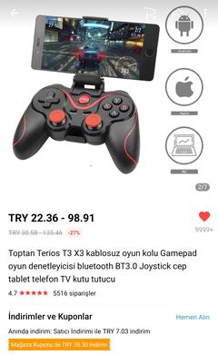 xiaomi tv box 3 için gamepad tavsiyesi